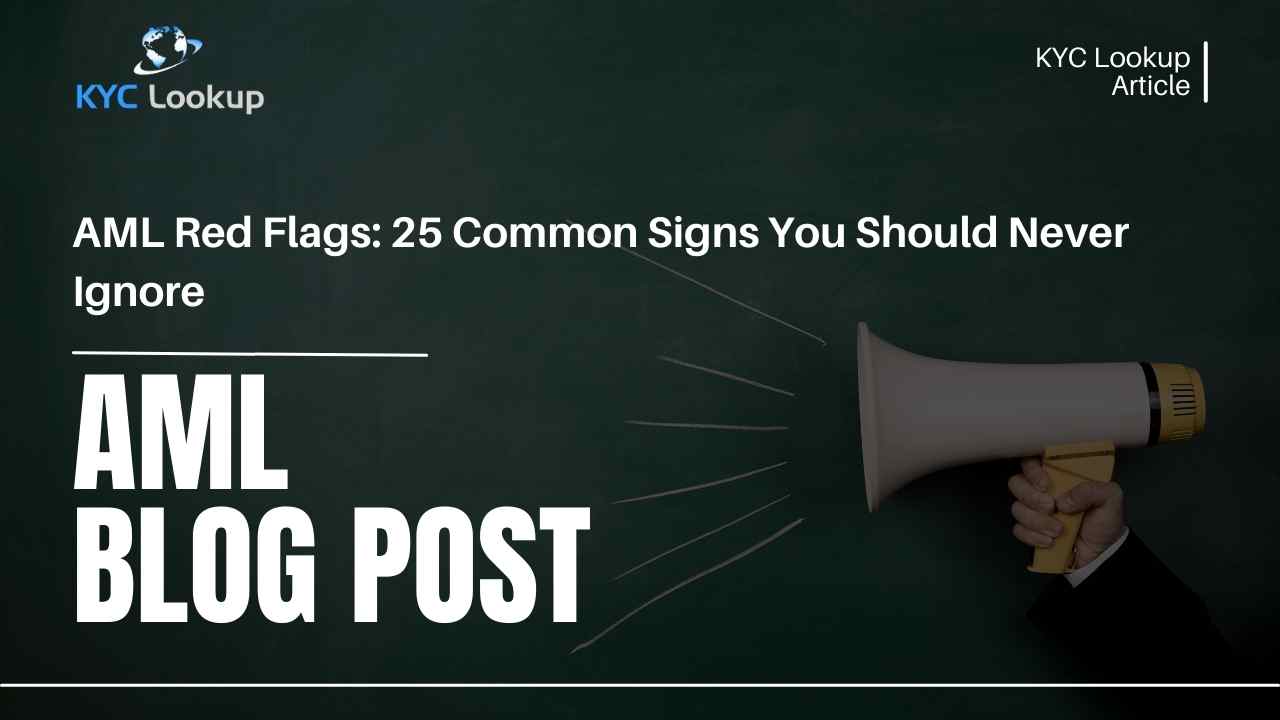 AML Red Flags 25 Common Signs You Should Never Ignore - KYC Lookup