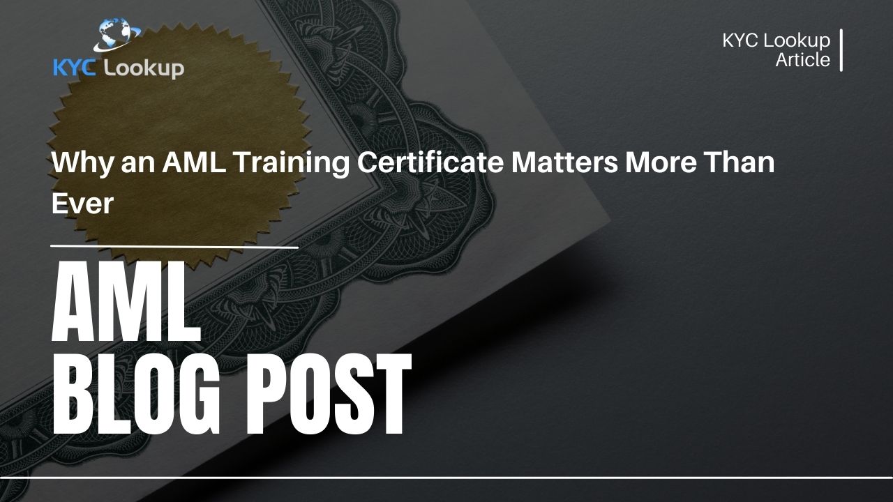 AML Training Certificate – Accredited Online Courses with Instant Certification