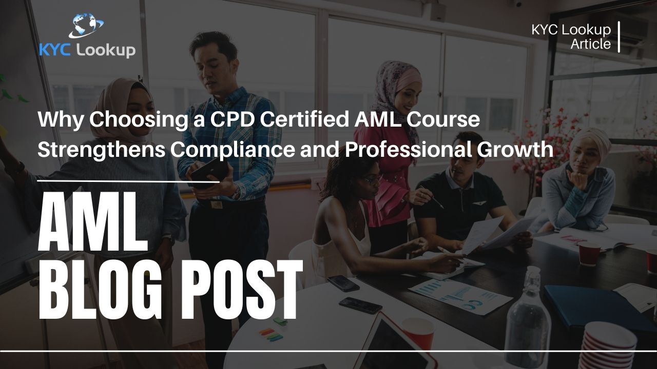 CPD Certified AML Course Professional AML Training with Recognised Certification