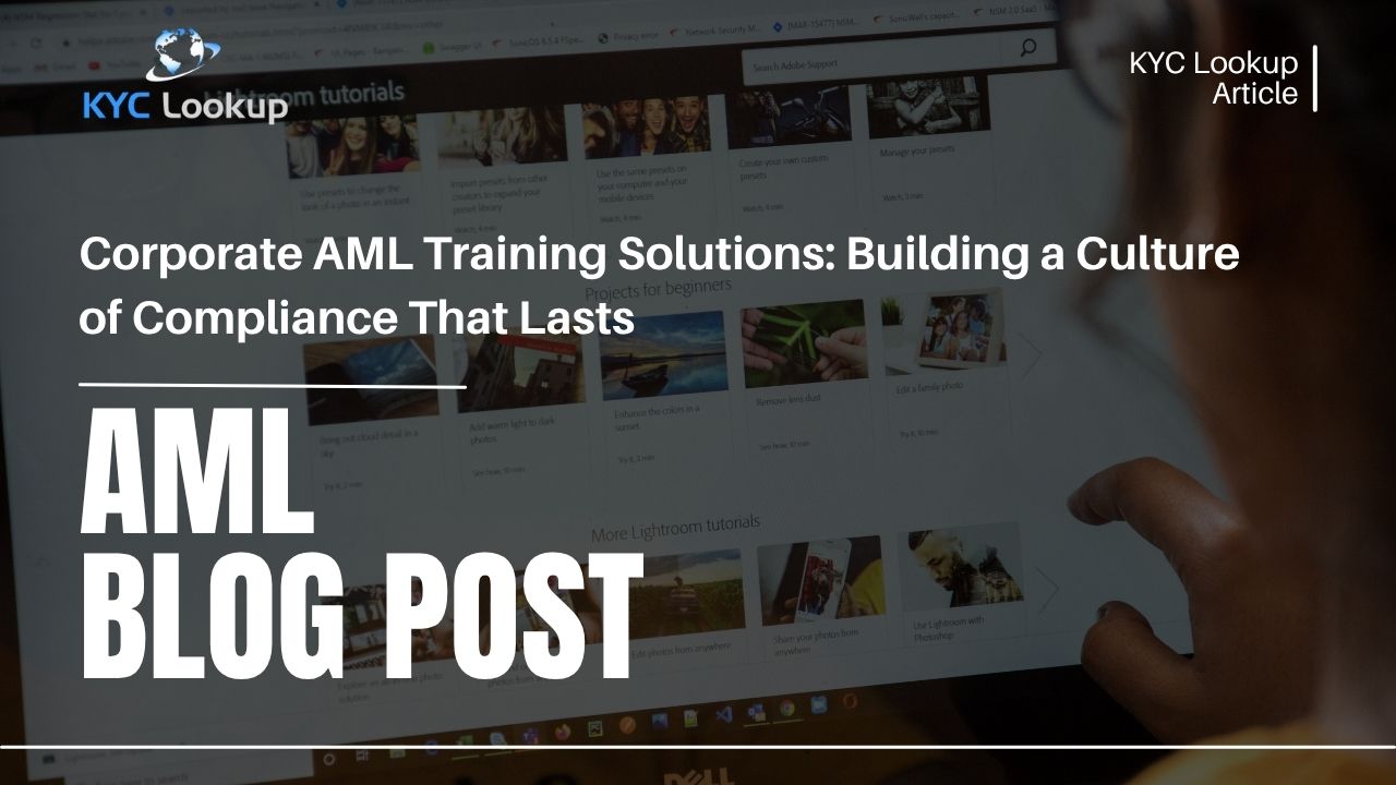 Corporate AML Training Solutions for Businesses KYC Lookup Accredited Courses
