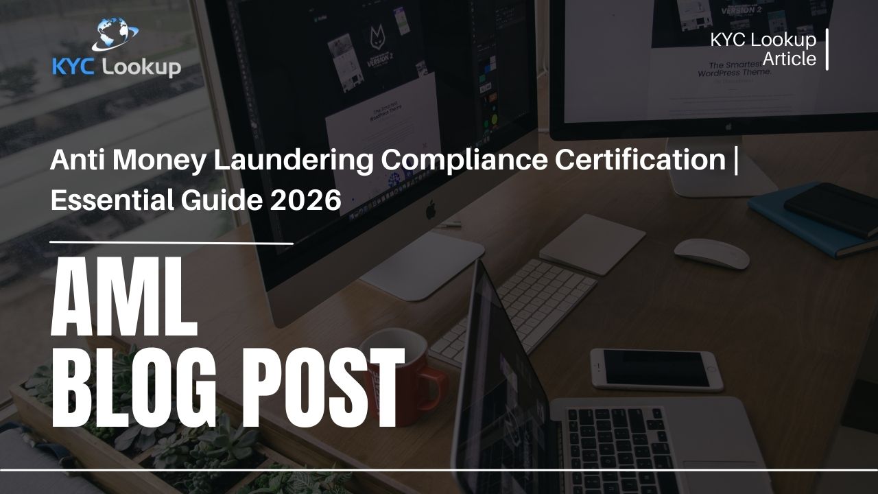 Anti Money Laundering Compliance Certification Essential Guide 2026 - KYC Lookup