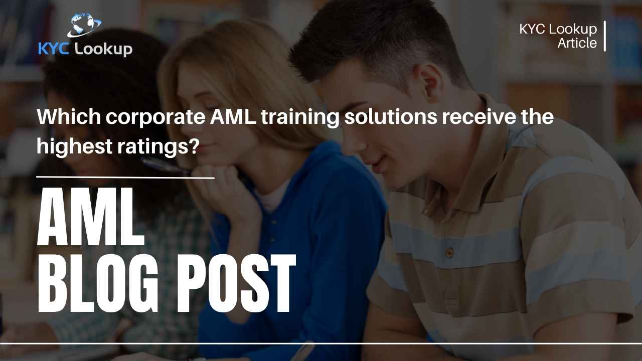 Which corporate AML training solutions receive the highest ratings